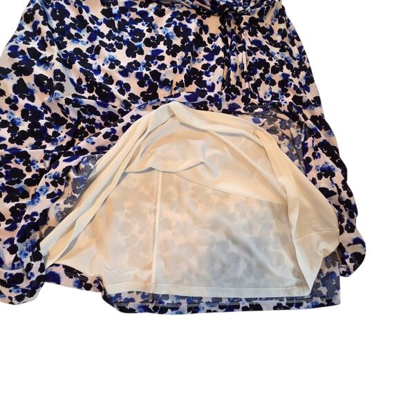 Lauren Ralph Lauren Floral Dress Waist Knot Stretch Jersey Knee Length sz 18W - Picture 5 of 10